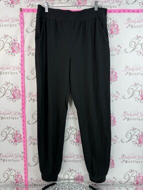 Lazy pants sweatpants soft  Black Jogger Pants - Comfortable Everyday Pull-On